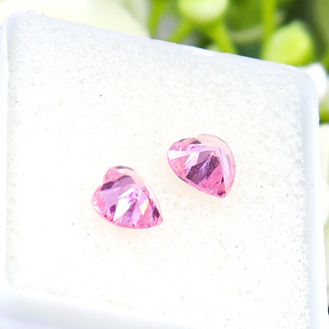 Natural SAPPHIRE Pink Lot Of 2 Pcs Heart Shape CERTIFIED Loose Gemstone 7.75 Ct