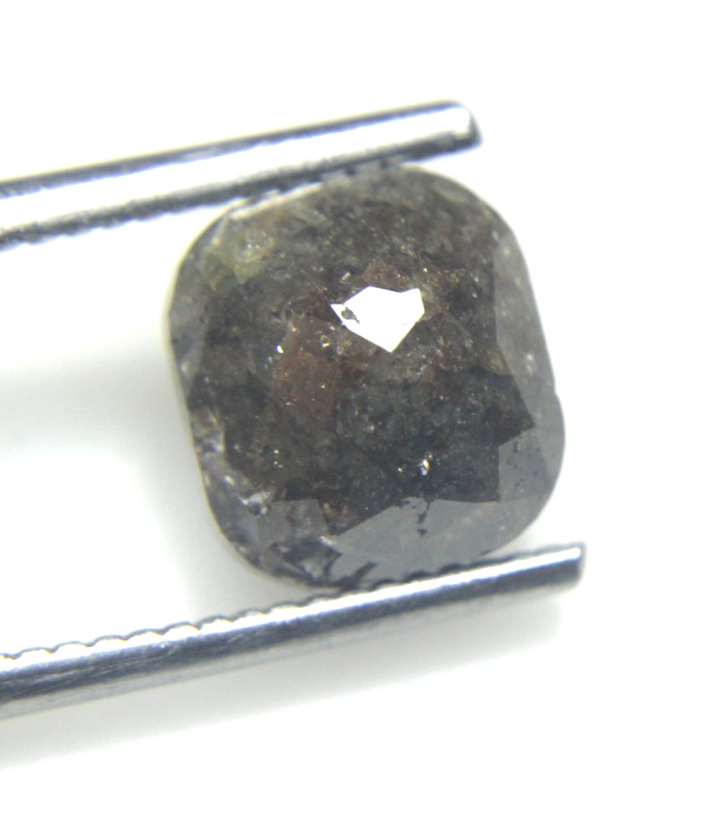 3.58Cts Checker Rose Cut Diamond Brown Cushion Cut 9.05×8.33×4.94 MM