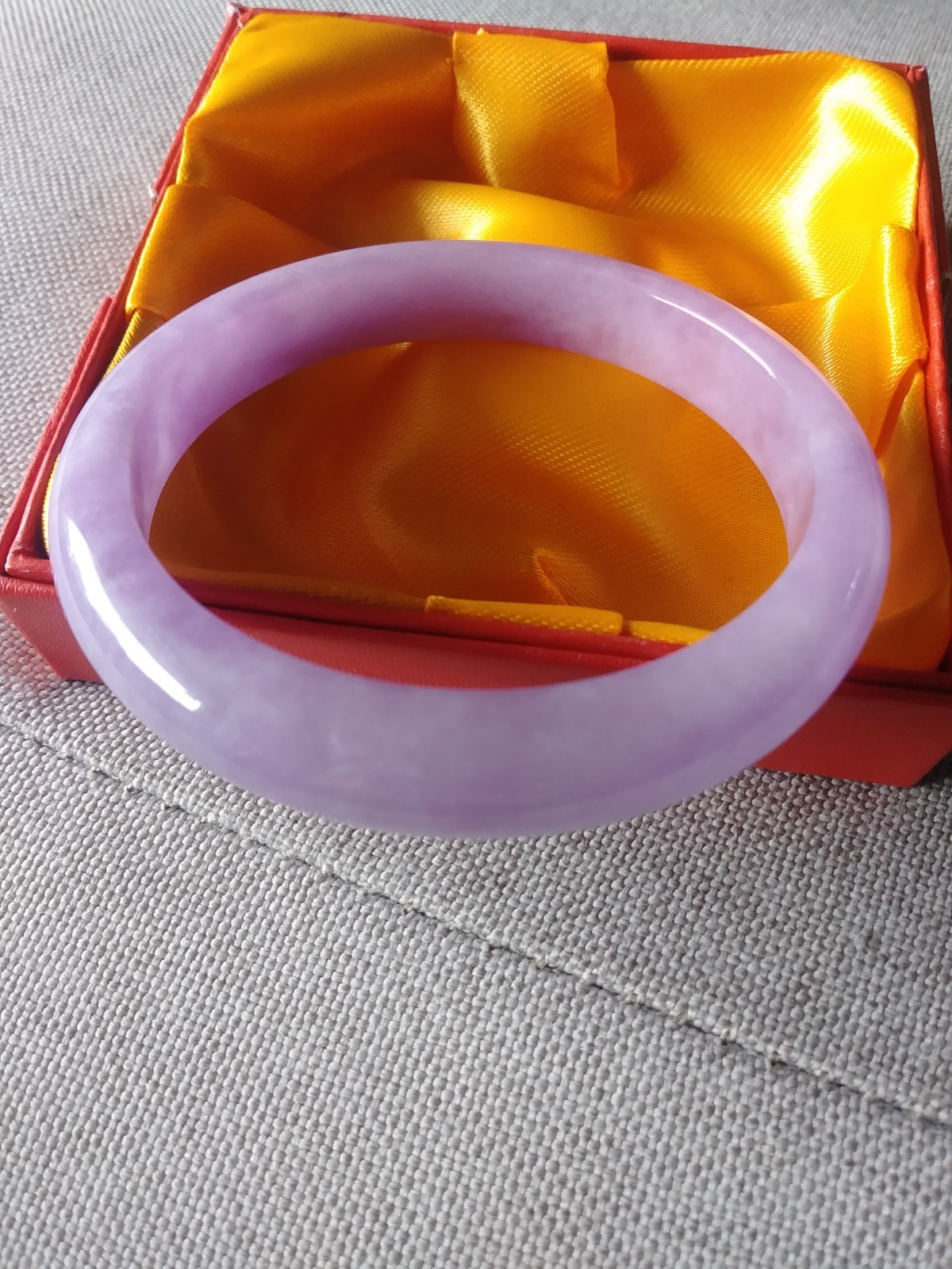 genuine lavender jade jadeite bangle 59mm/7.25″/50.0g