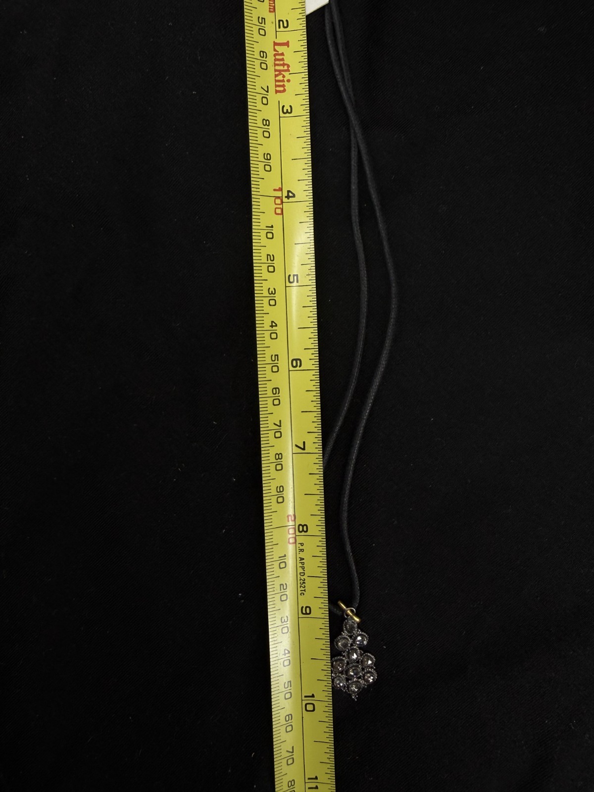 Abejas Boutique Rose Cut Indian Diamond Pendant Leather Cord Necklace Artisan