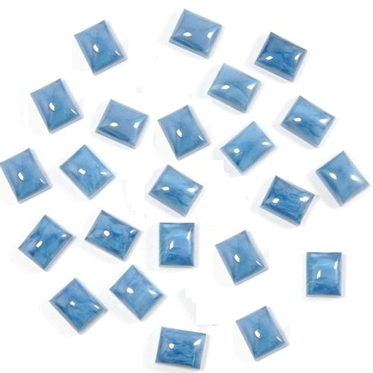 Natural Blue Opal Rectangle Cabochon 6x8mm To 20x25mm Loose Gemstone