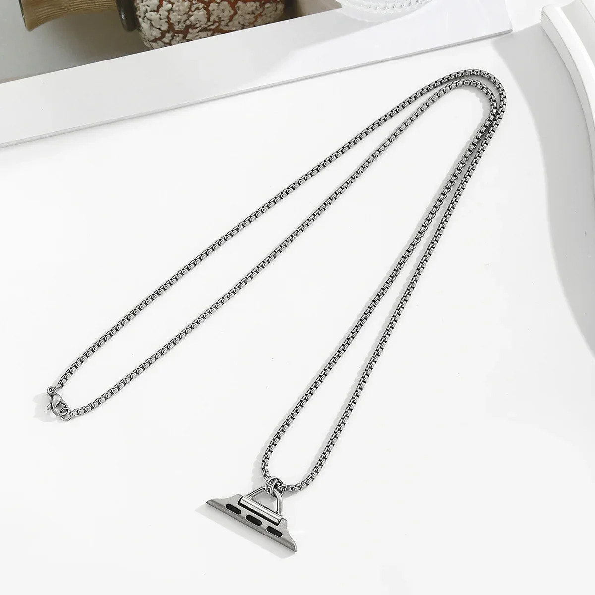 Necklace Metal Strap for Apple Watch Series 11 10 8 7 SE 6 5 4 3 for Iwatch Ultr