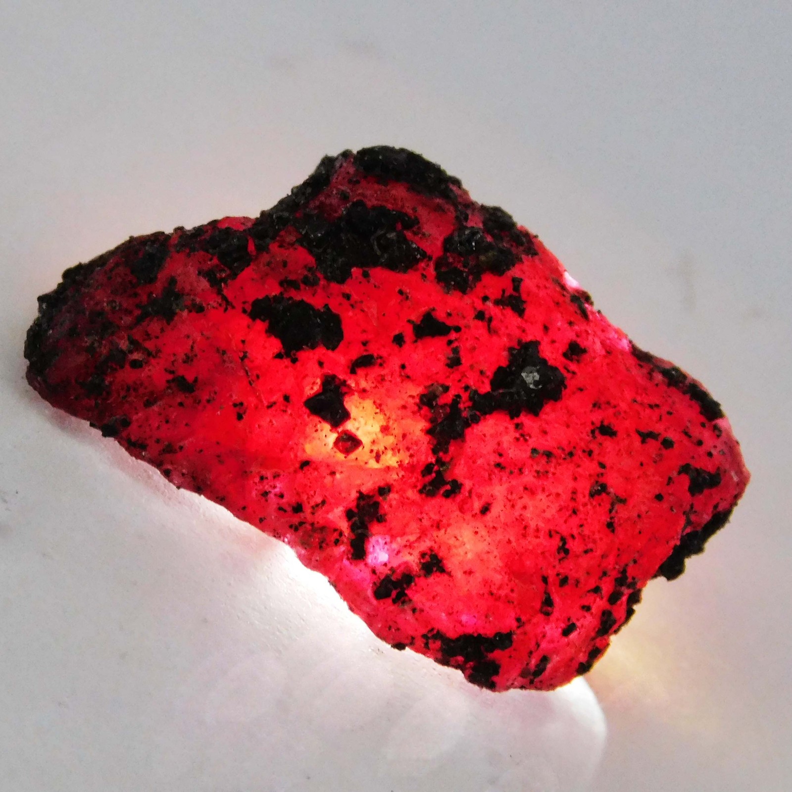 CERTIFIED 185 Ct Earth Mined Natural Red Ruby Huge Rough Loose Gemstone