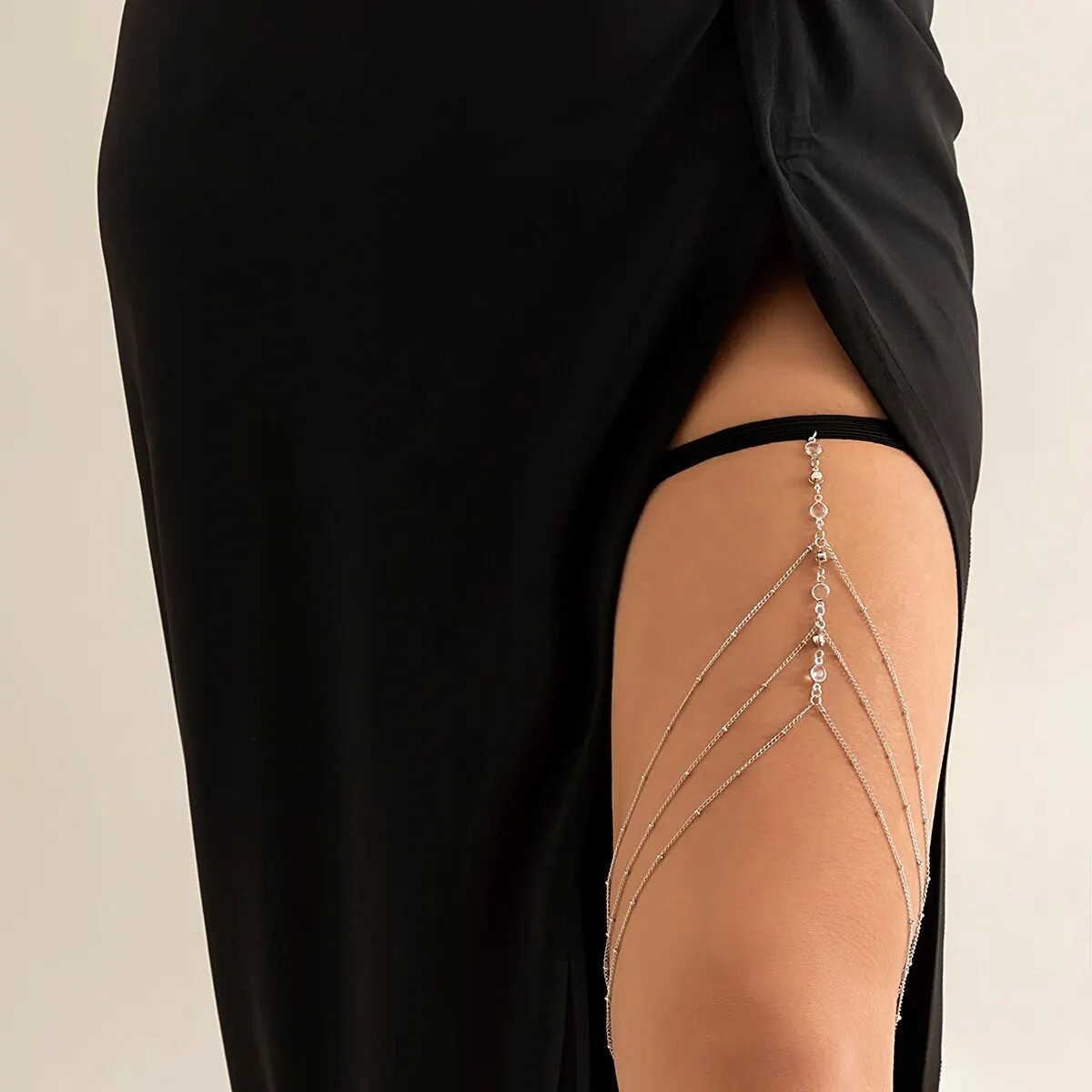 Crystal Leg Thigh Chain for Women Sexy Tassel Body Jewelry Dress Decorate