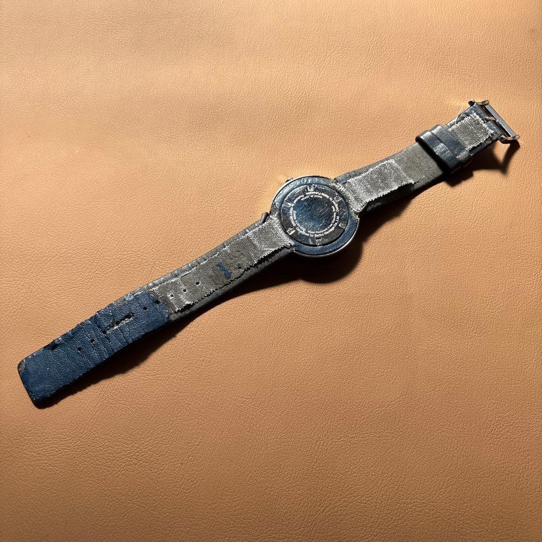 Issey Miyake Twelve Analog Quartz Watch Dark Blue Octagonal With Box Used JAPAN
