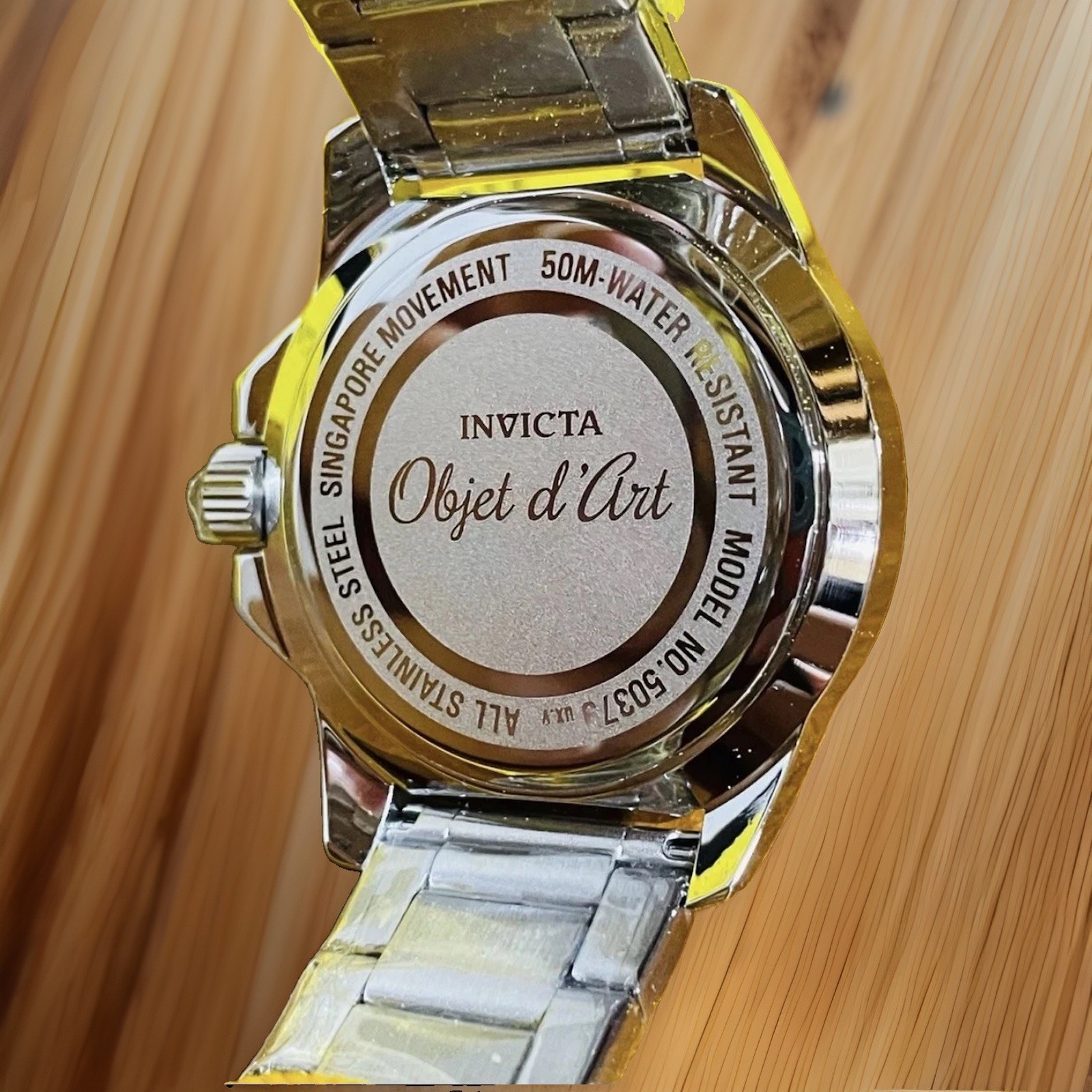 Invicta Objet D Art Men’s Watch w/Skeleton Dial 44mm Steel – 50379
