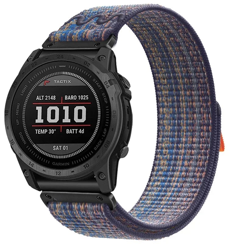 For Garmin Approach Epix Fenix & More QuickFit 22mm 26mm Nylon Fabric Watch Band