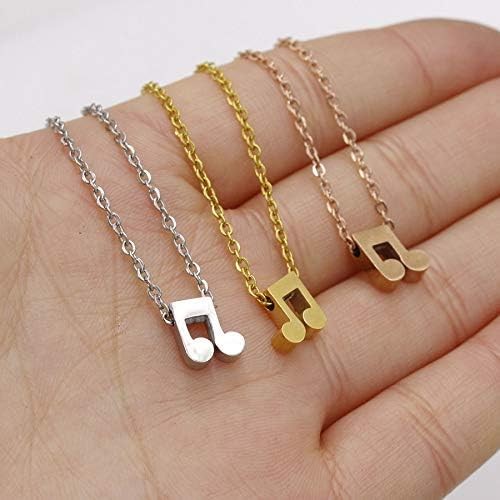 Music Note Necklace for Women Treble Clef Necklace Heart Pendant Music Lover …