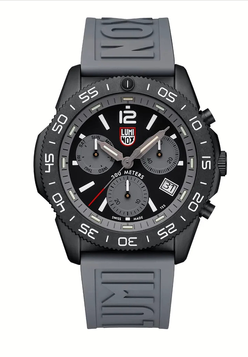 Luminox XS.3148 Pacific Diver Chronograph 44mm Graphite Grey Swiss Watch 200M