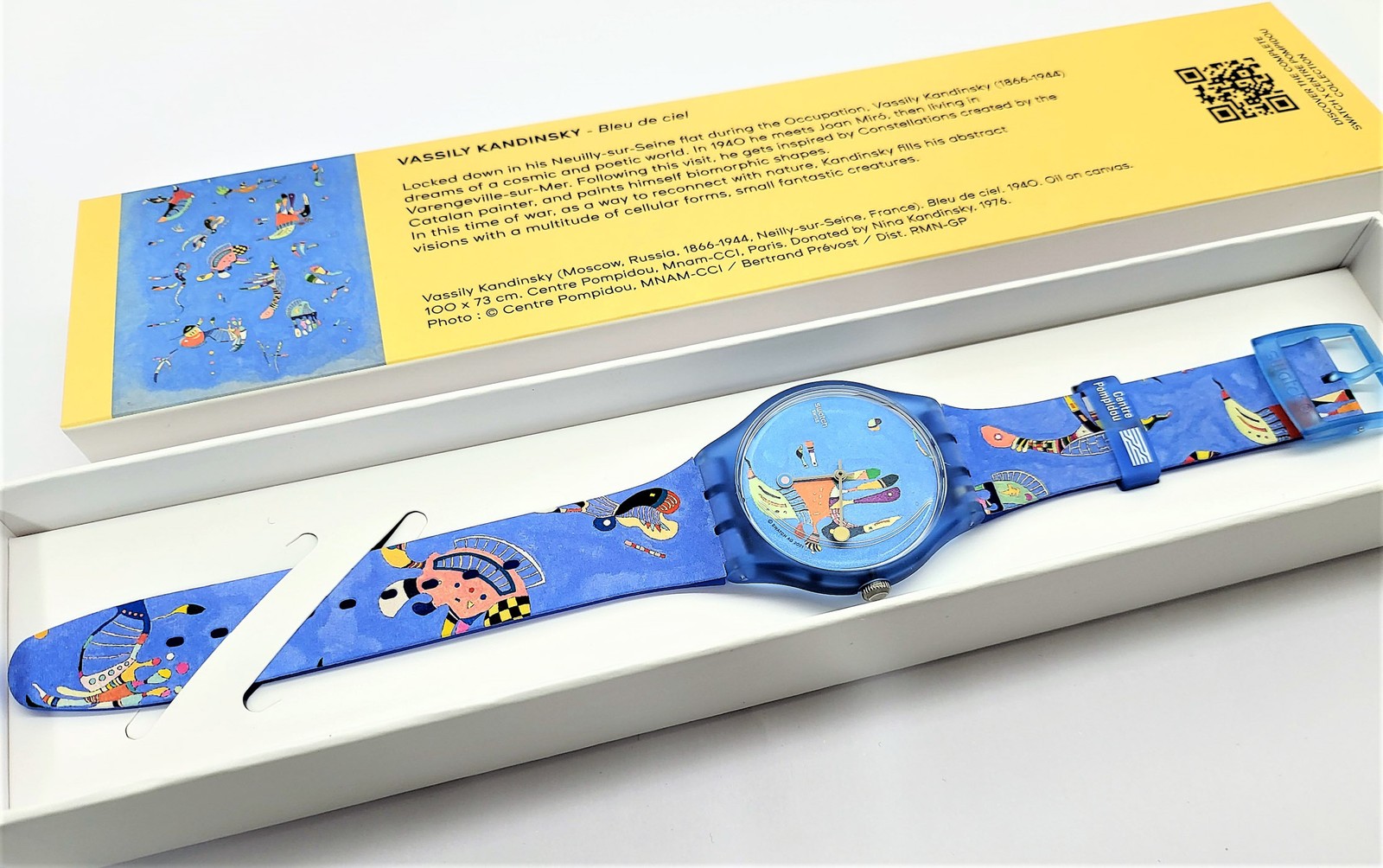 Swatch Special 2022 – SUOZ342 – Blue Sky By Vassily Kandisky – NEW –