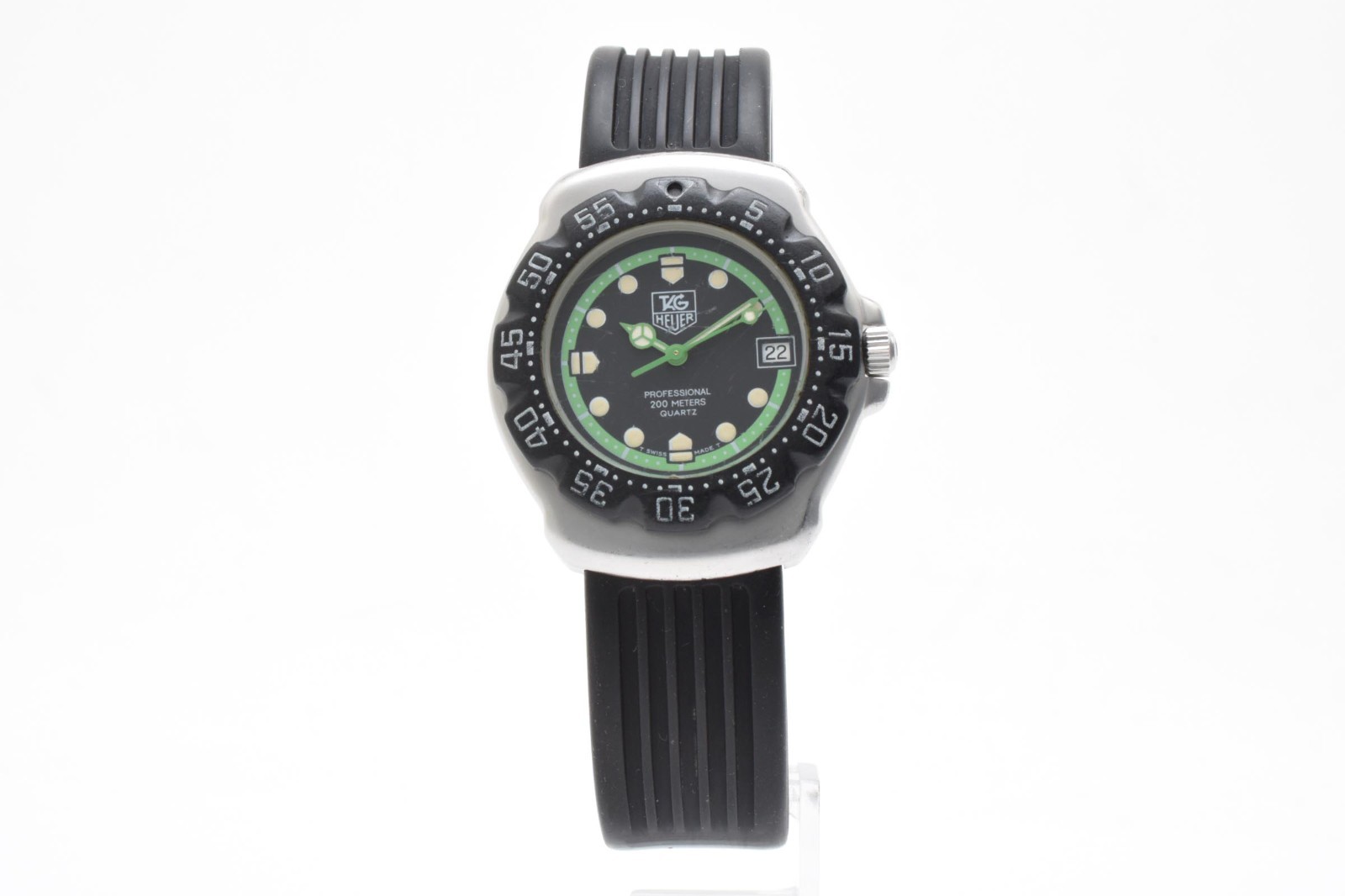 [ Exc+5 ] TAG Heuer 375.513 Formula 1 Professional 200m Black Green Men’s Quartz