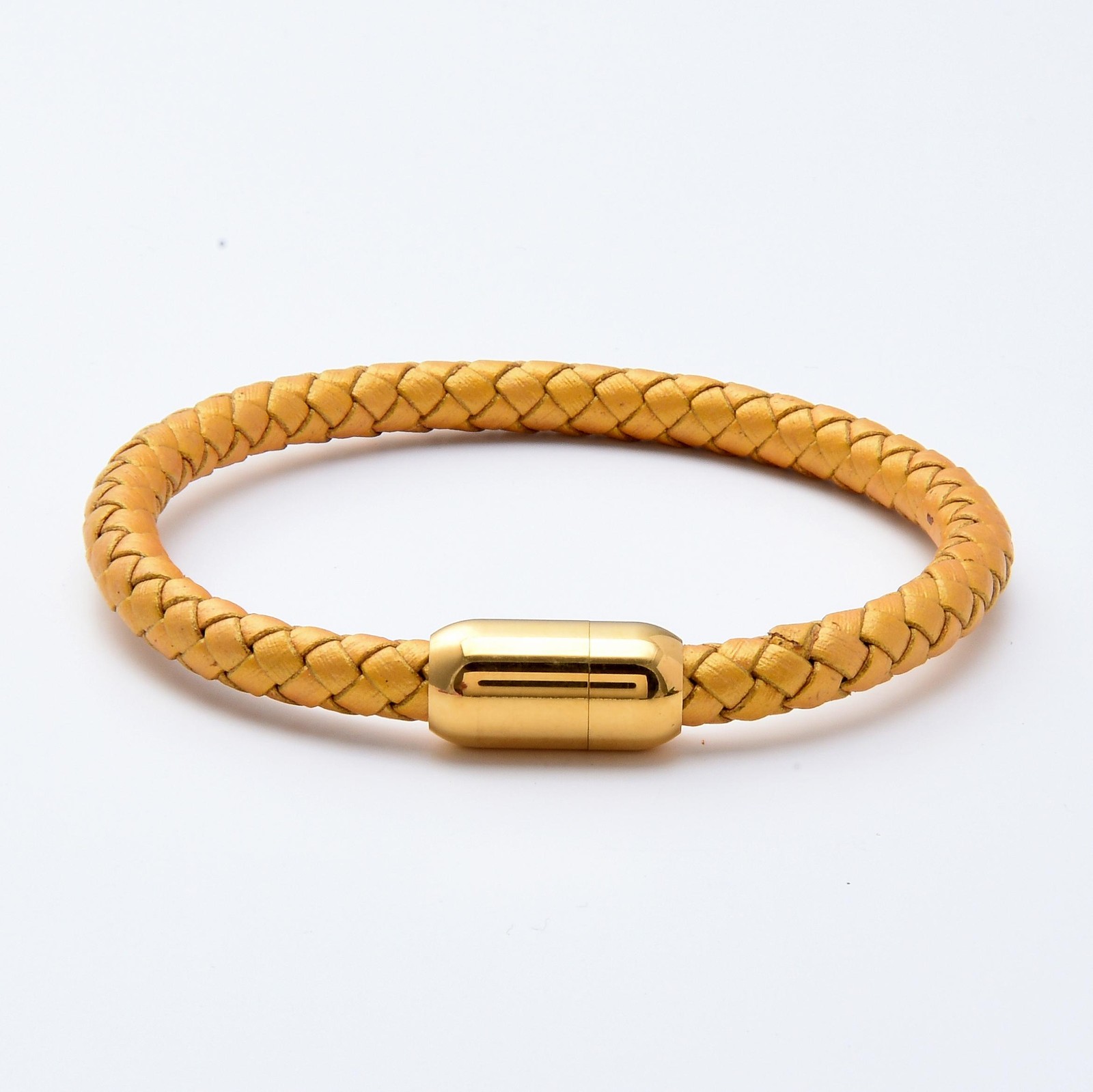 Simple Classic Leather Rope Chain Charm Bracelet Stainless Steel Unisex Jewelry