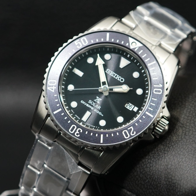 SEIKO Prospex Sea SNE569 Gray Dial Solar Power Diver Men’s Watch New with Box
