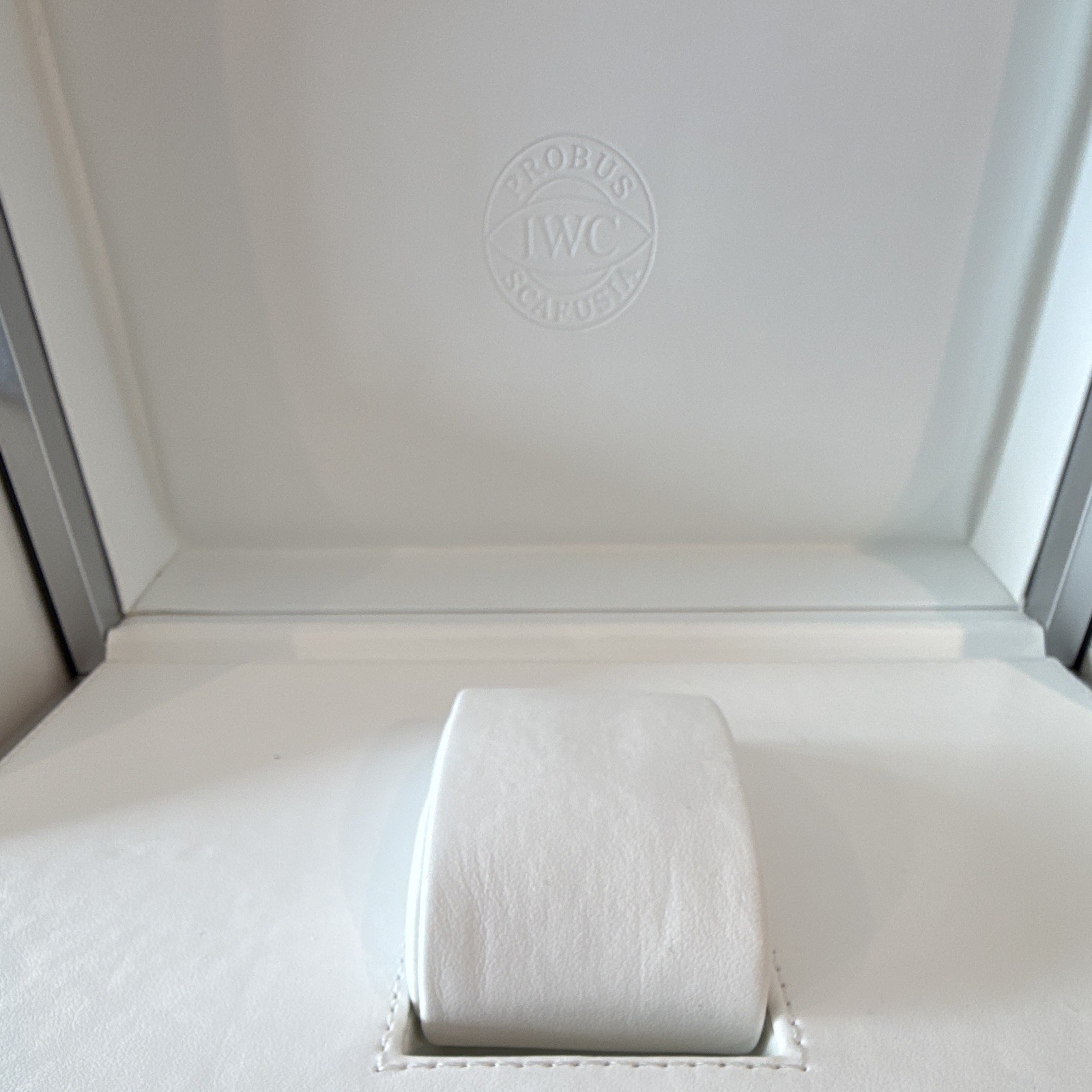 IWC Watch Leather Presentation Box w/ Outer Box, Booklets & Cleaning Cloth