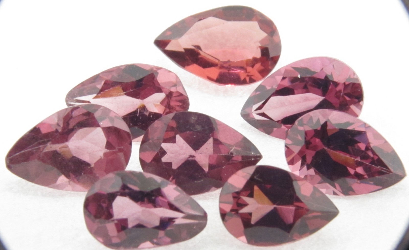 Rhodolite Garnet 6×4 Pear Shapes 8 Stones 3.40cts only $9.99