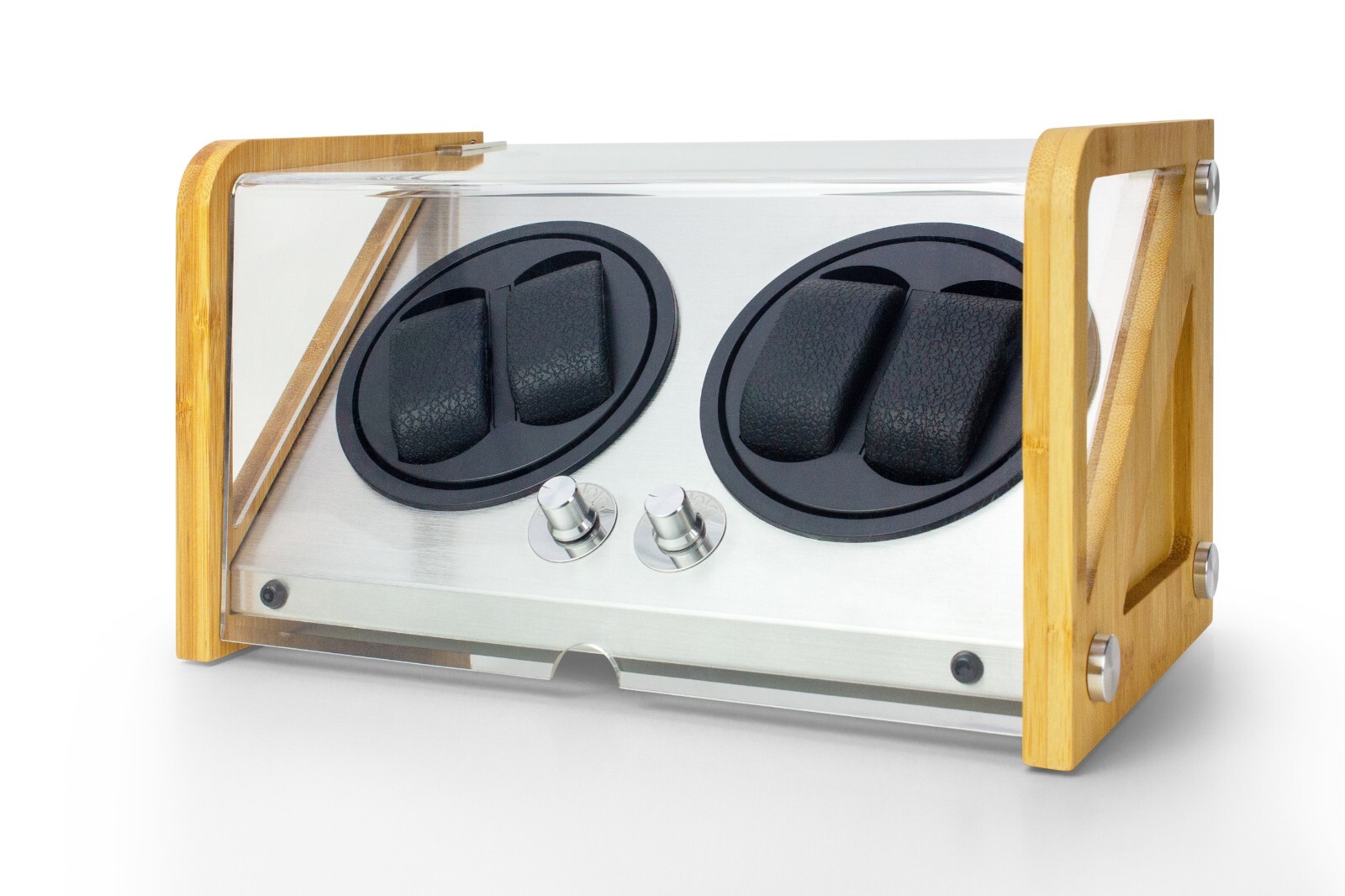 Double Automatic 4 Watch Winder rotating display box Tourbillon Winders NEW!