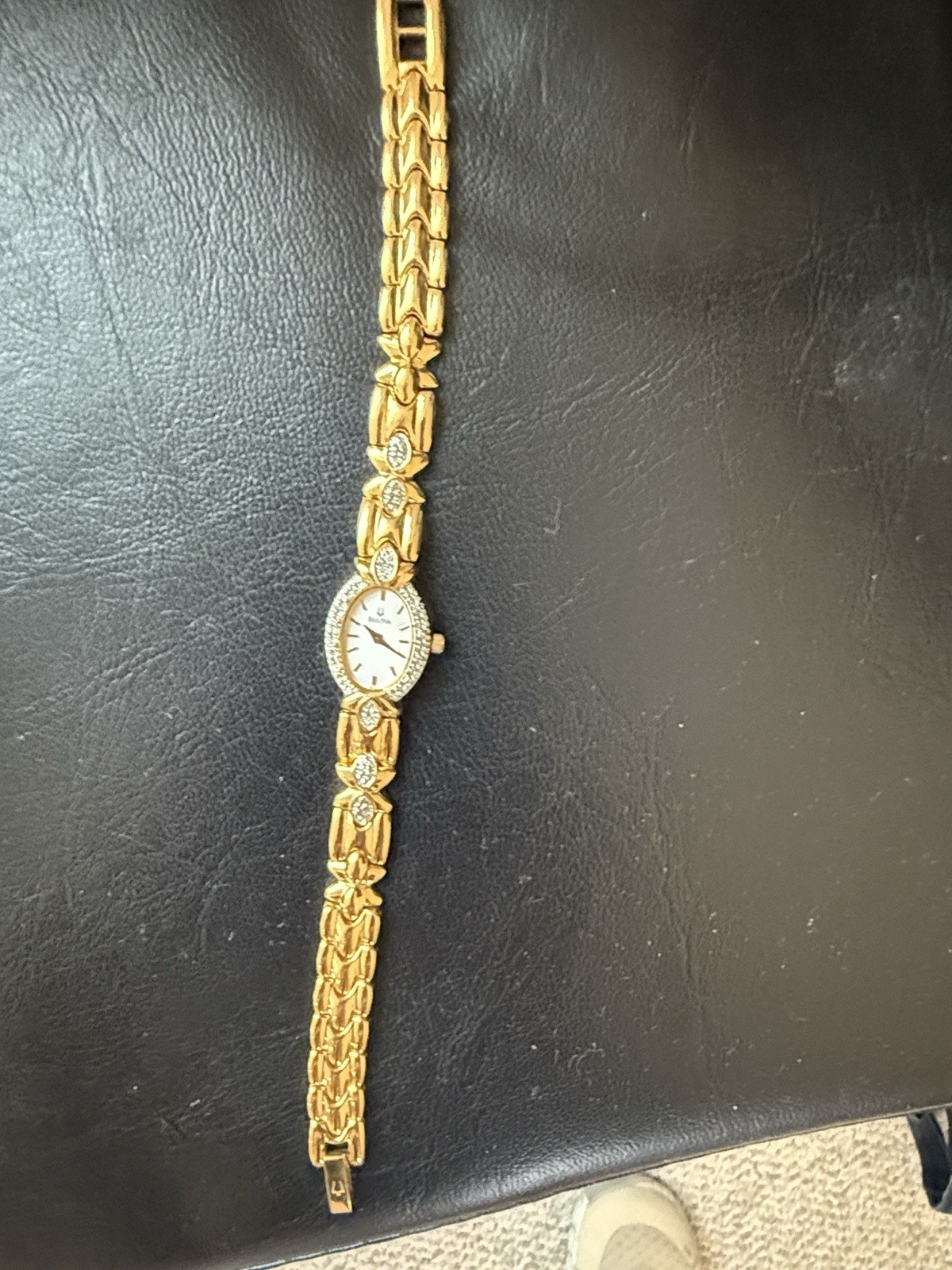 Bolivia Gold Watch Diamond Accents