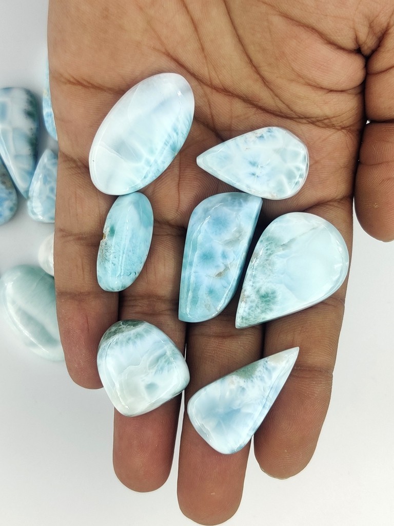 Top Quality Larimar Loose gemstones For Jewelry Making Wholesale Lot 71249