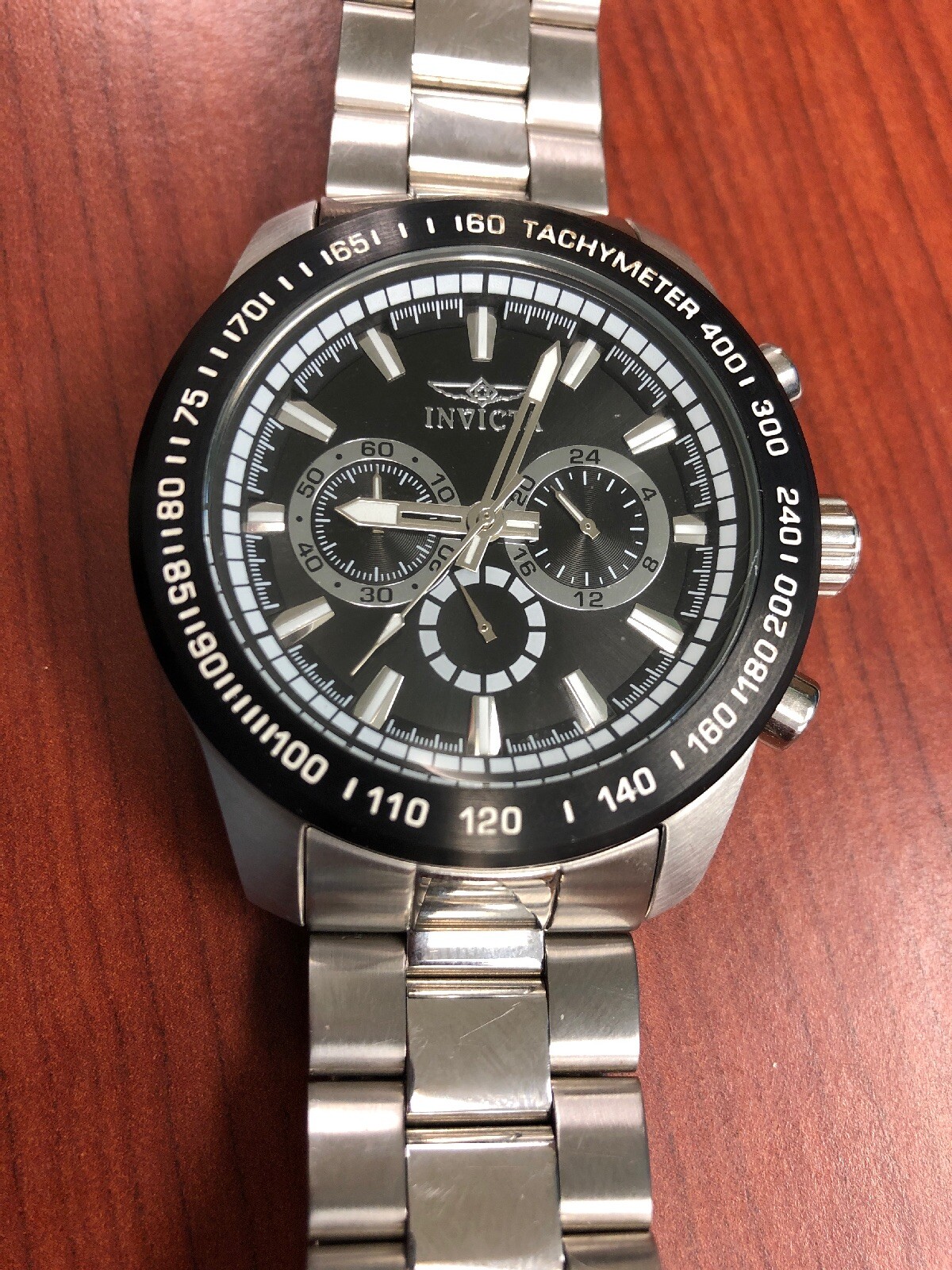 Used Invicta Model 21796 Speedway Collection Tachometer Watch Free Shipping