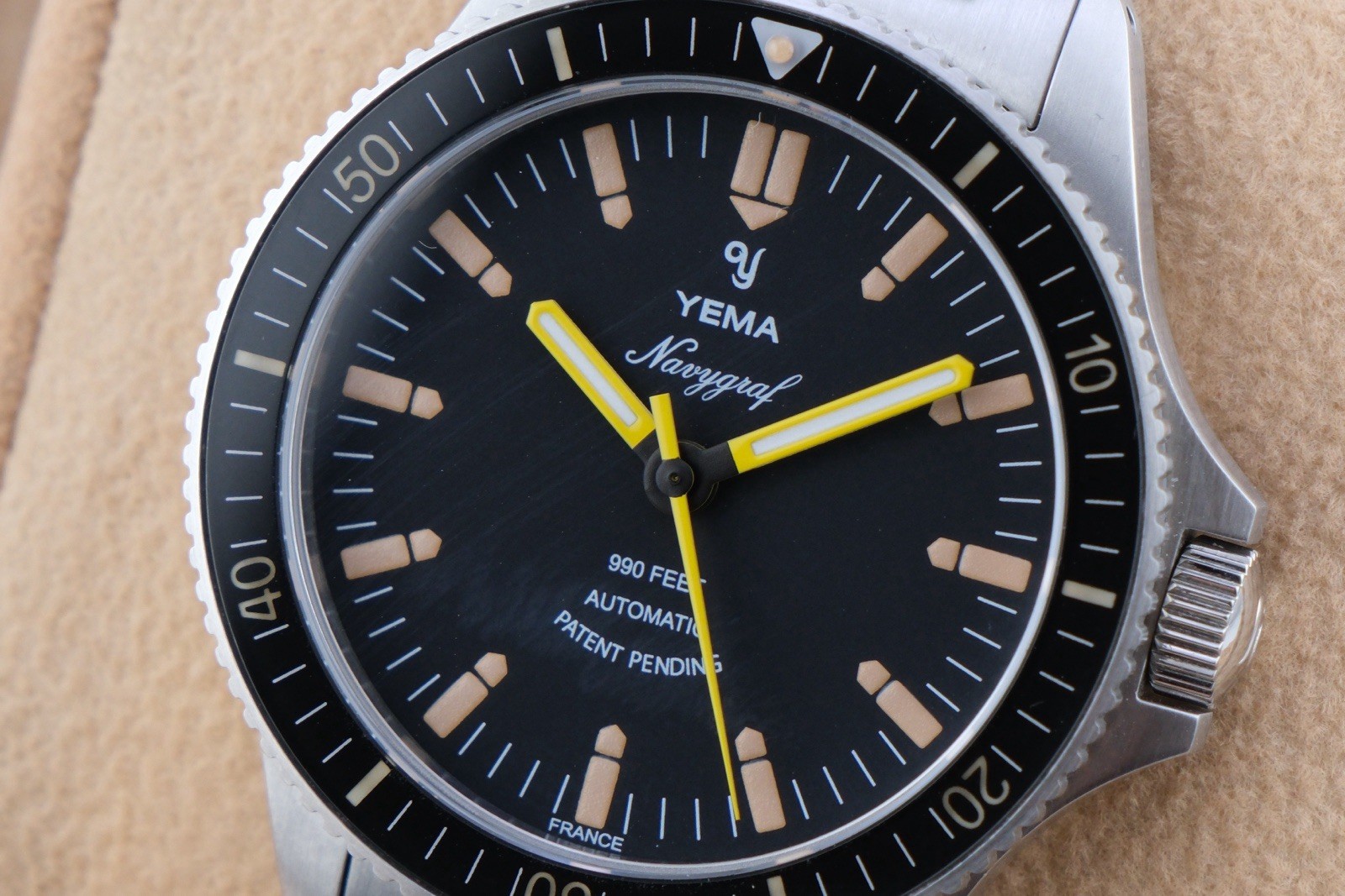 Yema Navygraf Heritage YNAV2019-AMS 300m Diver.No Date. Full Set Clean 7.5” 2022