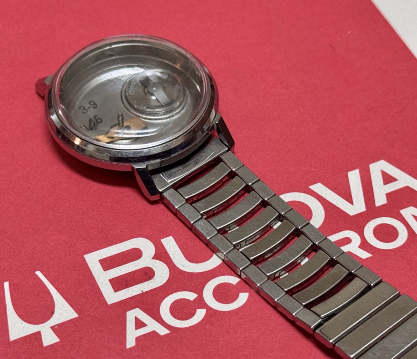 Admiral USA 1960s ladder band Bulova Accutron size stretch type 17.4mm 11/16