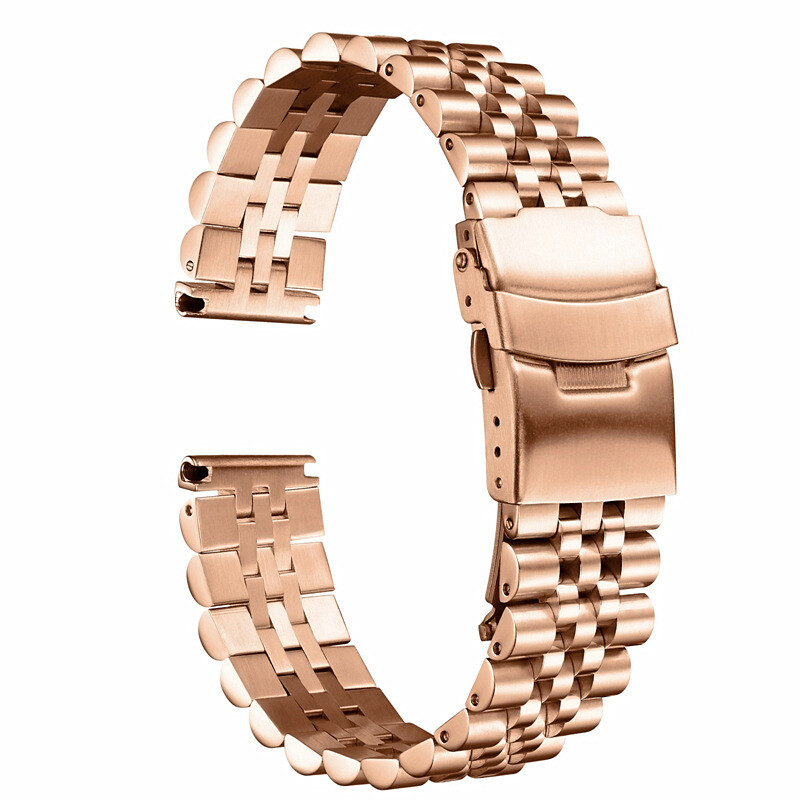 High Grade Solid Rugged Stainless Steel Watch Wristbands Business Strap 18-30mm