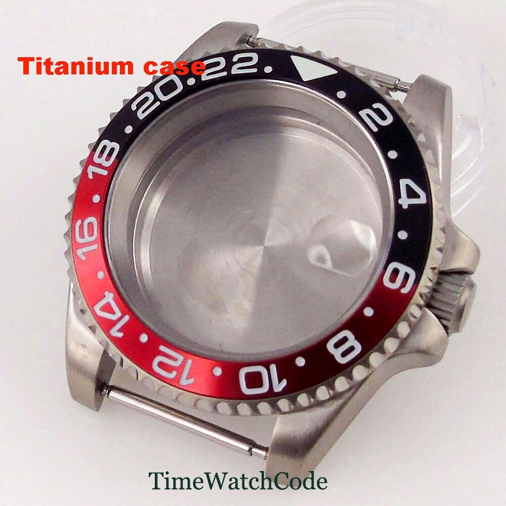 Titanium Watch Case 40mm 200m Waterproof Fit NH35 NH36 ETA2824 PT5000 Movement