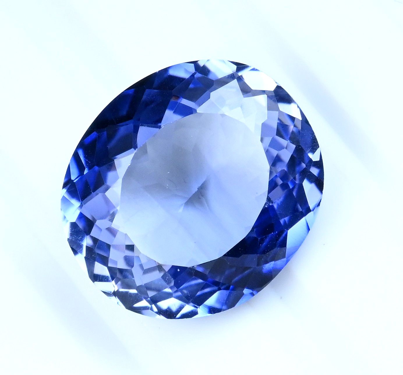21.25 Ct Natural Montana YoGo Sapphire Oval Certified Flawless Loose Gemstone