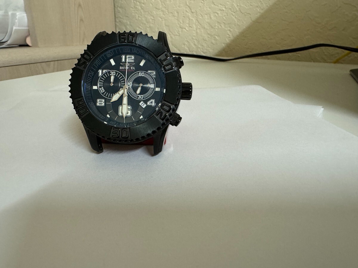 Men’s Invicta 6713 Sea Spider Chronograph 50mm Black Dial watch. NO BAND
