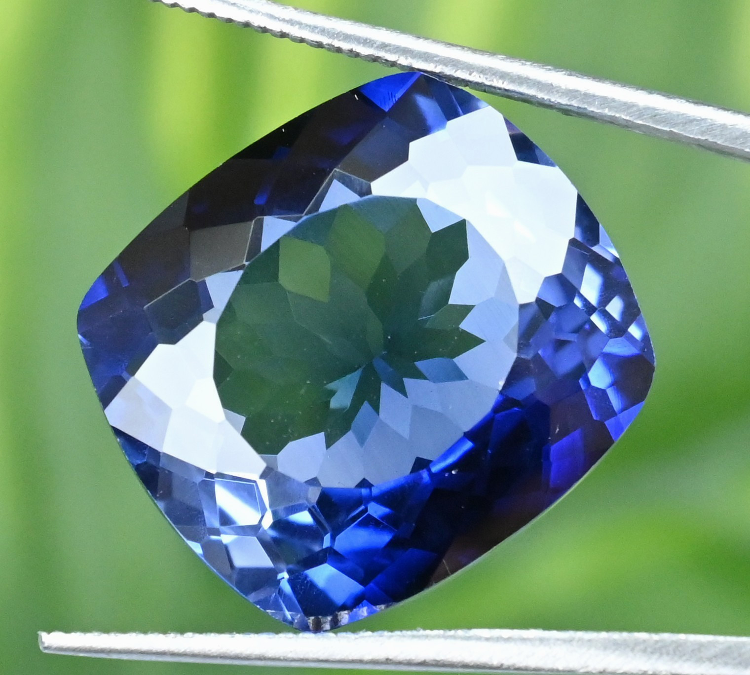 Natural Montana Yogo Sapphire 36.05 Ct Cushion Certified FLAWLESS Loose Gemstone