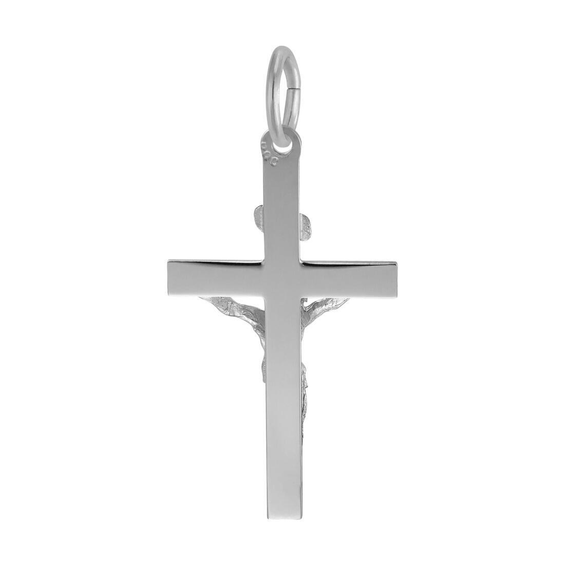 Crucifix Charm by Rembrandt 10K or 14K Gold or Sterling Silver