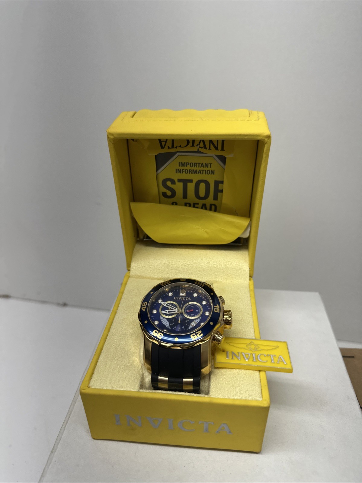 Men’s 6983 Pro Diver Collection Chronograph Blue Dial Black Polyurethane Watch