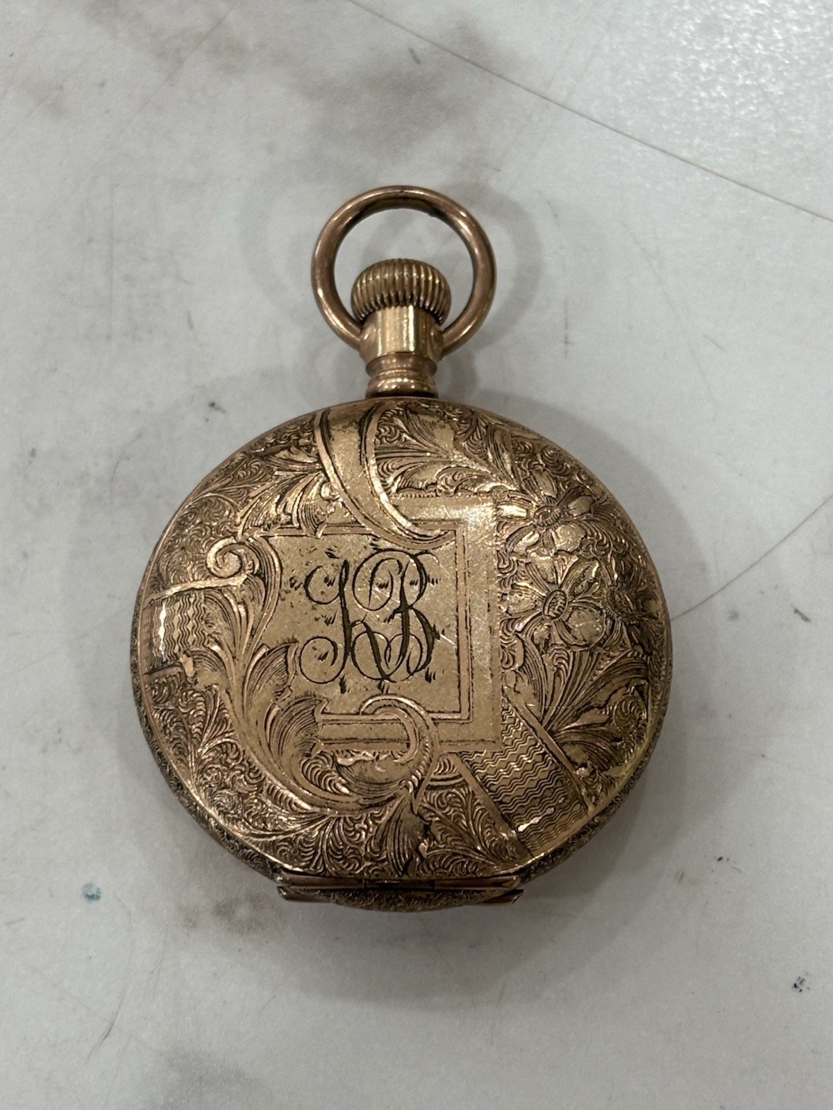 NY Standard Pocket Watch 40mm Case Gold Filled Parts/Repair ⚙ Has Engraving
