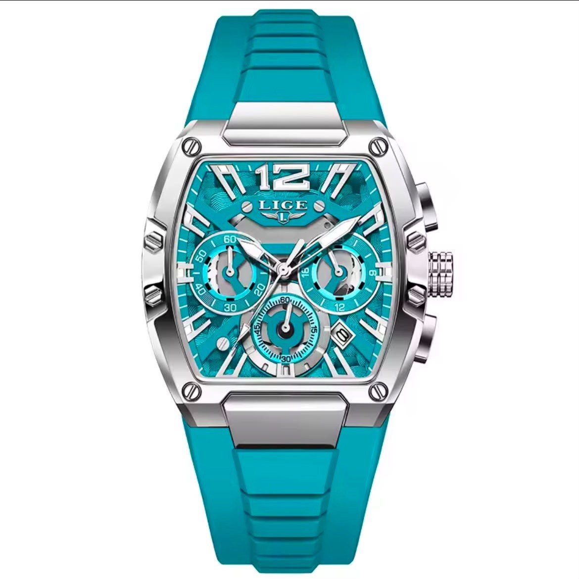 LIGE Original Brand Fashion Mens Watches Sport Military Chronograph Calendar