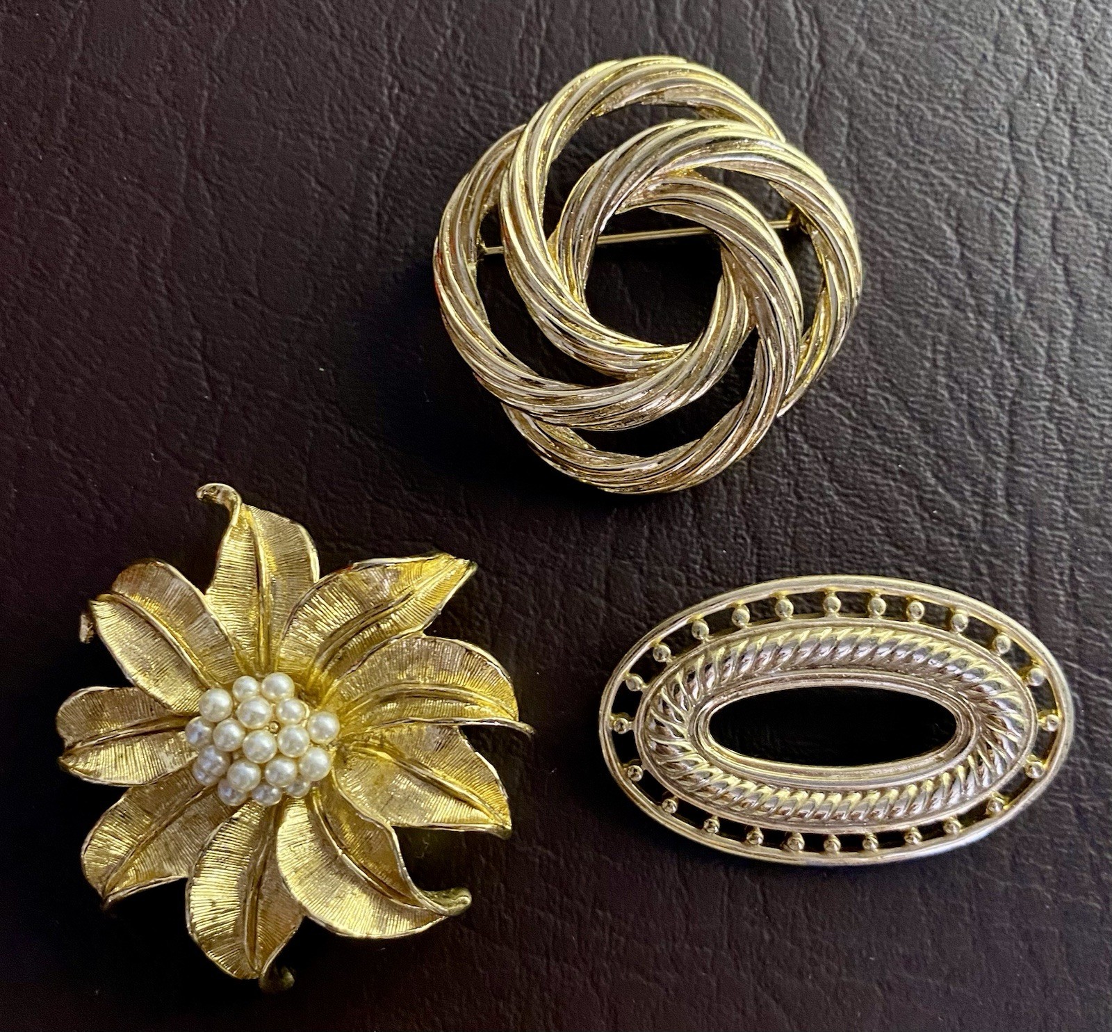 Vintage to Modern Rhinestone Mixed Metal Brooch Pin Lot – Set of 19 Brooches