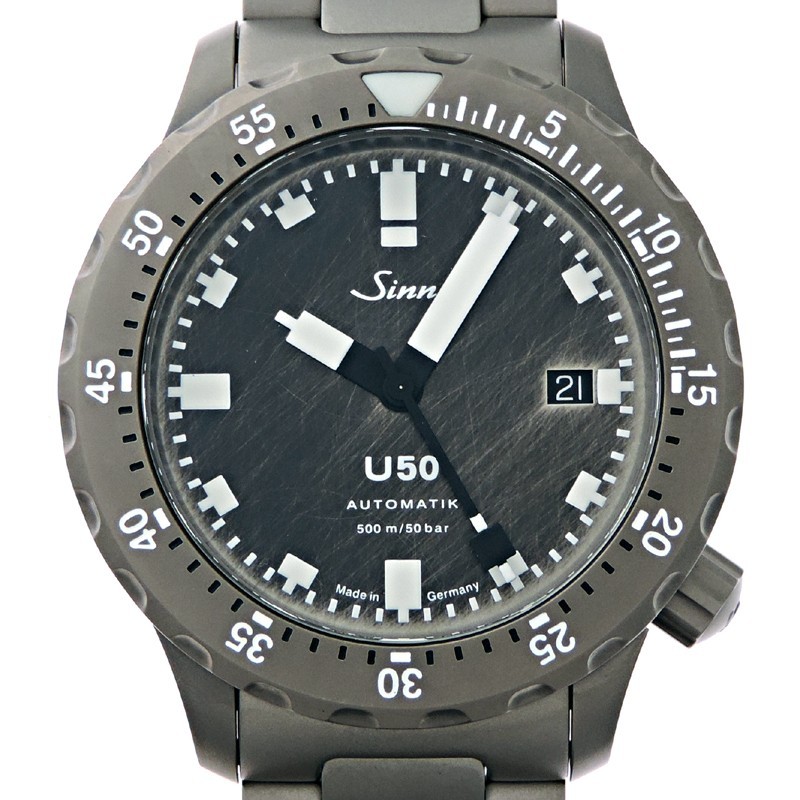 Sinn U50 DS Limited Edition Fully Tegimented on H-Link Bracelet Gray Dial 41mm
