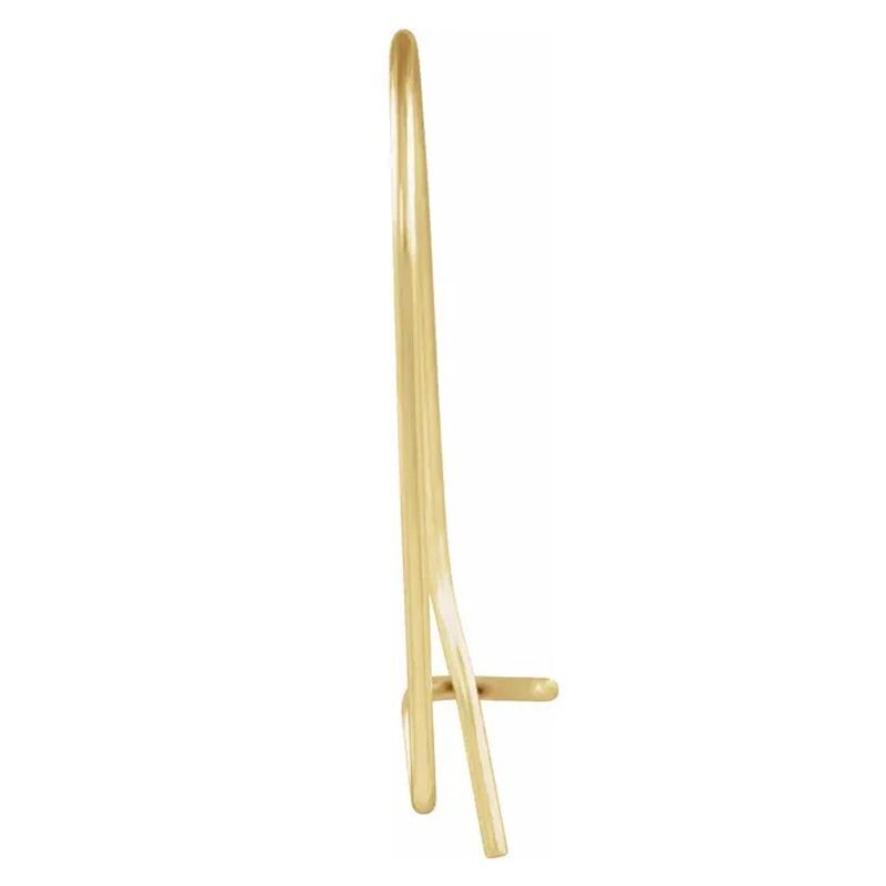 14K Yellow Gold Kidney Ear Wire 2 pcs or 10 pcs