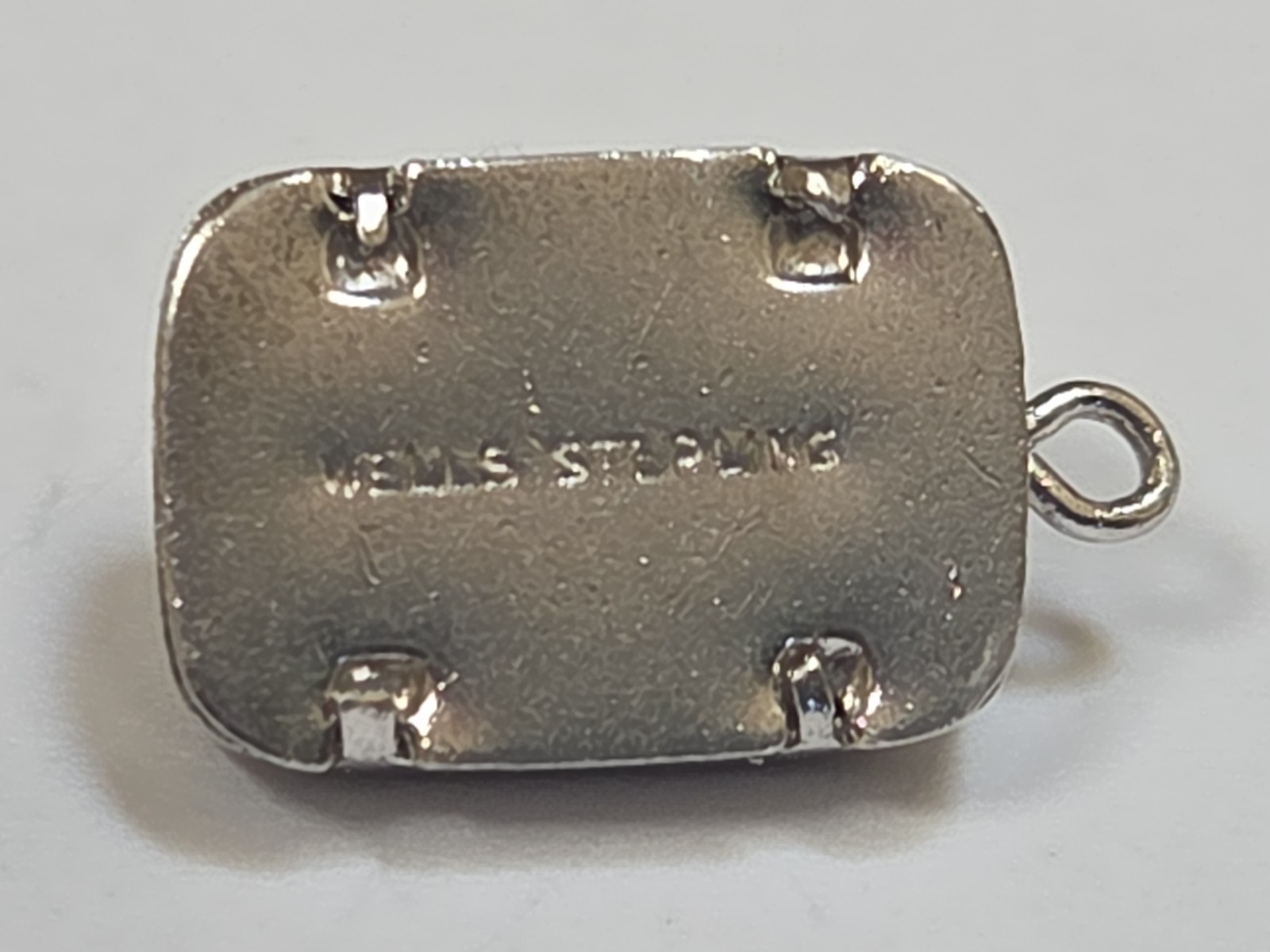 Sterling Silver ~ Bathroom Scale Charm ~ “Springs” When Pushed ~ VINTAGE