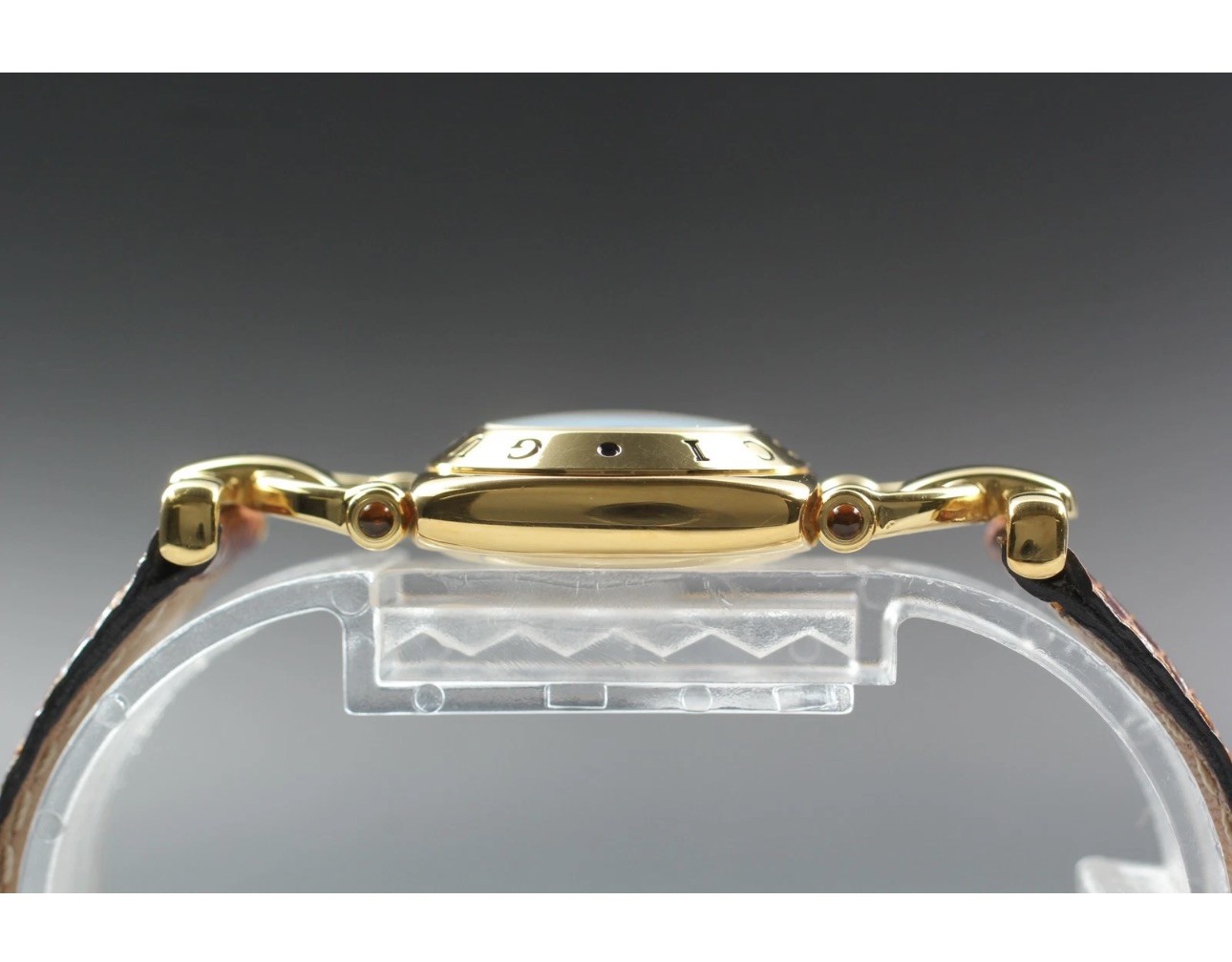 [ Exc+5 w/Case ] Gucci 6300L Gold Square Women’s Quartz Watch