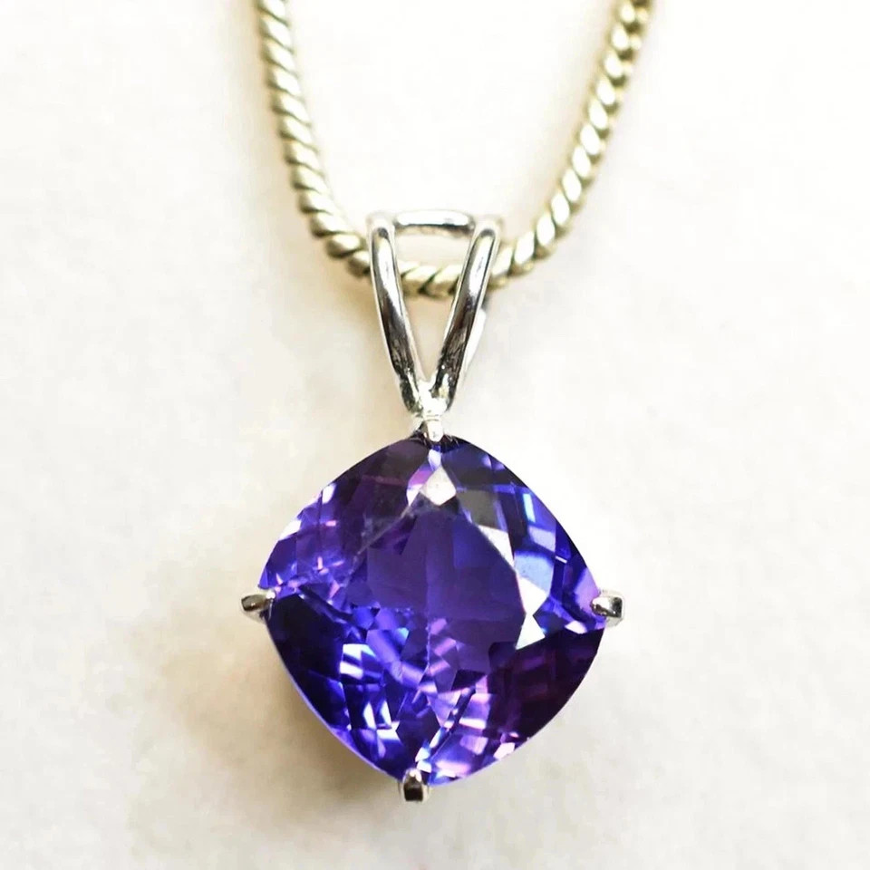 Natural 28.36 CT+ Color Change Alexandrite Certified Gemstone Pendant 925 Silver