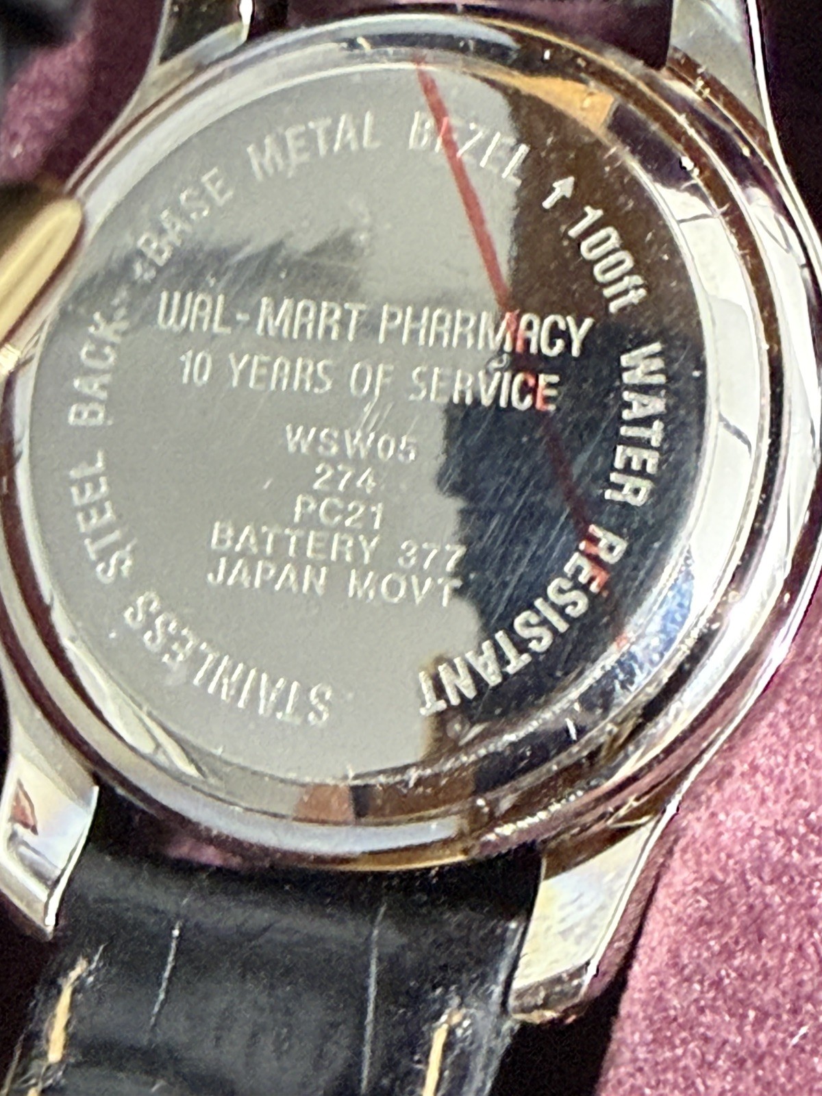 Berger & Co. Walmart Pharmacy 10 Years of Service Watch w/ Presentation Box