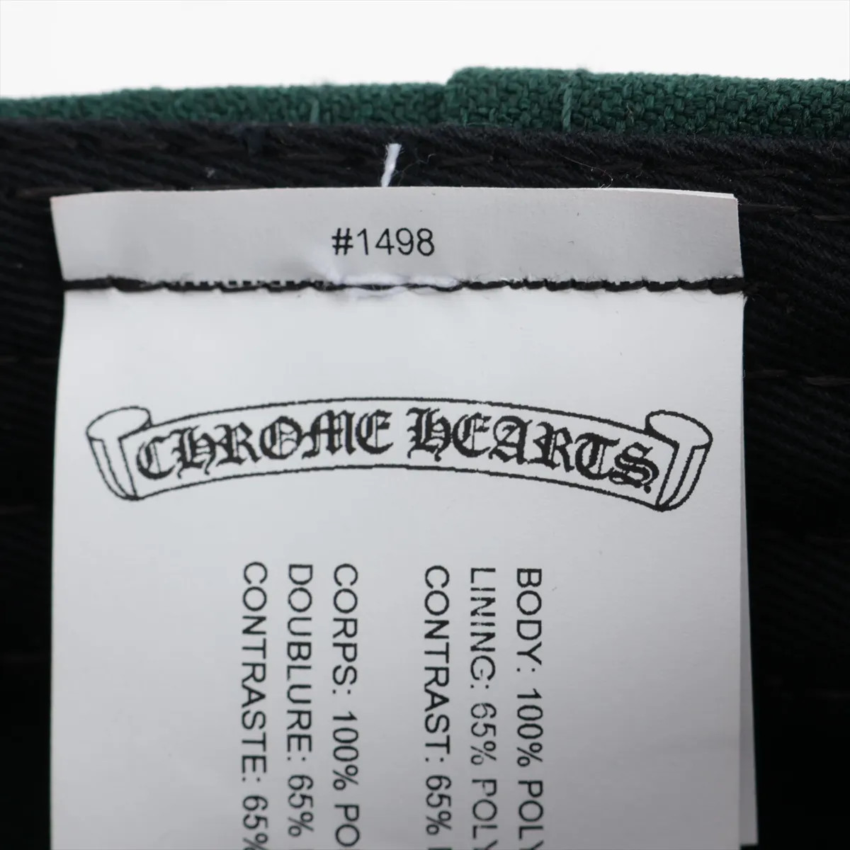 Chrome Hearts baseball cap Cotton & Polyester ONE SIZE 51-61 Green CH logo embro