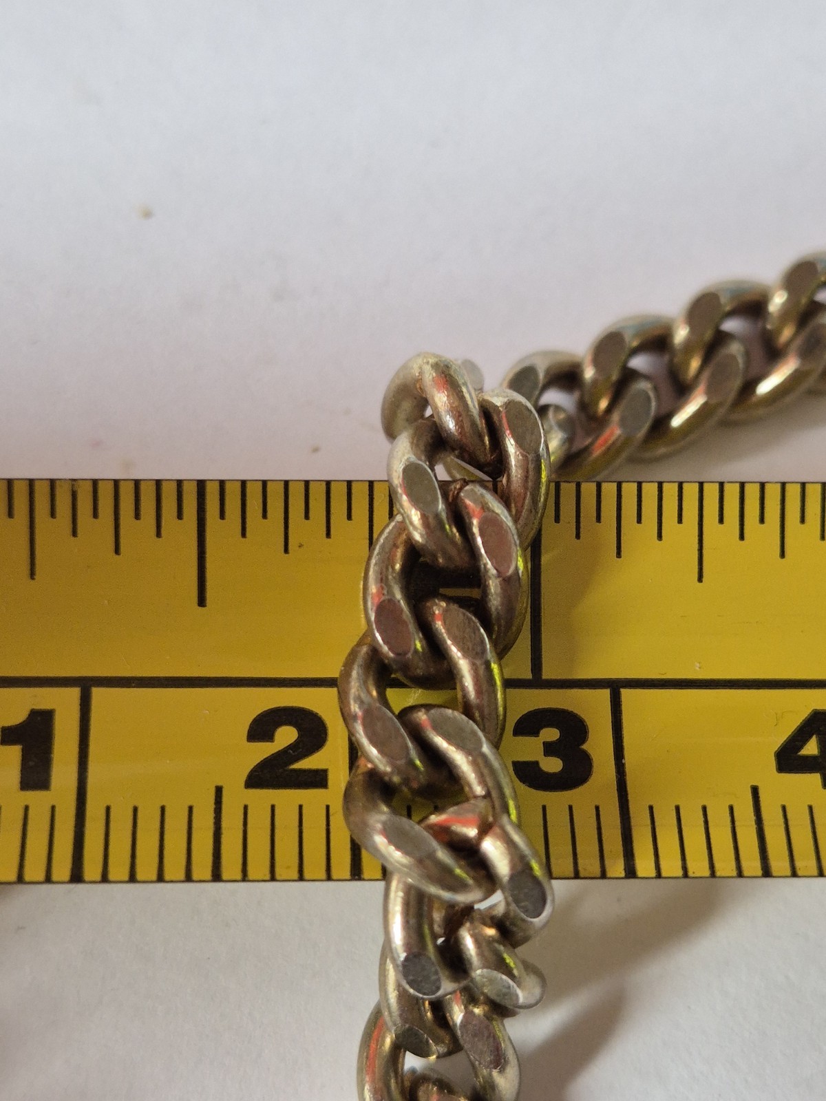 Vintage 80s Gold Tone Pocket Watch Chain Signed 777