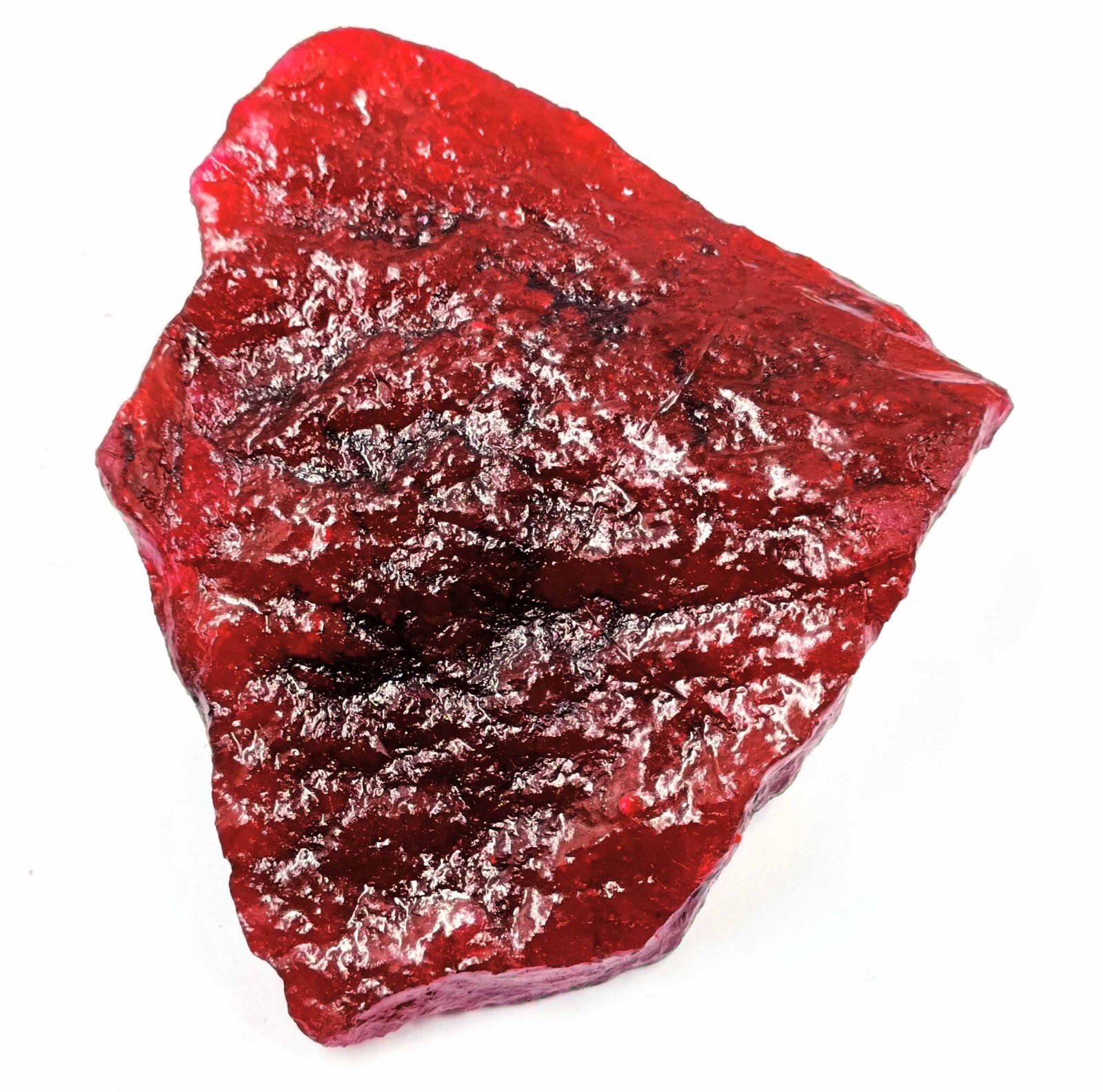 DYED NATURAL CERTIFIED 4195 CT AFRICAN ROUGH RED RUBY EARTH MINED GEMSTONE KKO