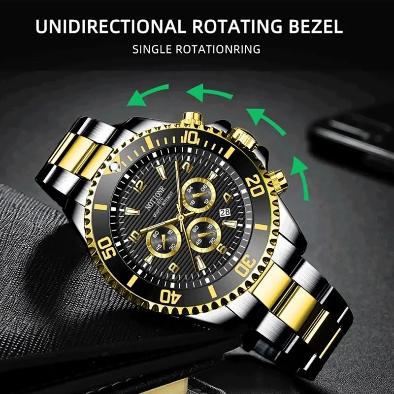 Men’s Sports Quartz Wristwatch – Luminous Business Timepiece