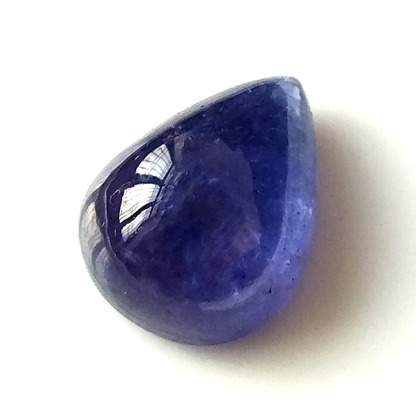 AAA Tanzanite Cabochon 8.45 Carat Pear Shape Natural Loose Gemstone 14.2X10.8 mm