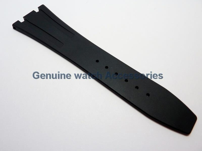 AUDEMARS PIGUET ROYAL OAK BLACK RUBBER SILICON(26mm X 18mm) STRAP BAND BRAND NEW