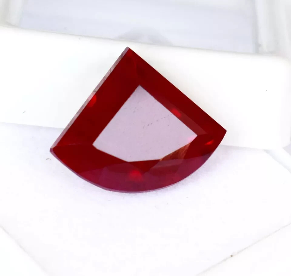 Natural 11 Ct Ruby Red Fancy Shape Certified Loose Gemstone With Free Gift