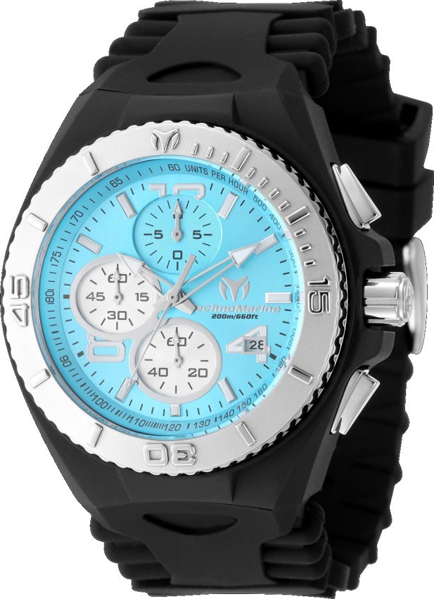 TechnoMarine Cruise JellyFish Men’s 46mm Blue Dial Chrono Watch TM-125041