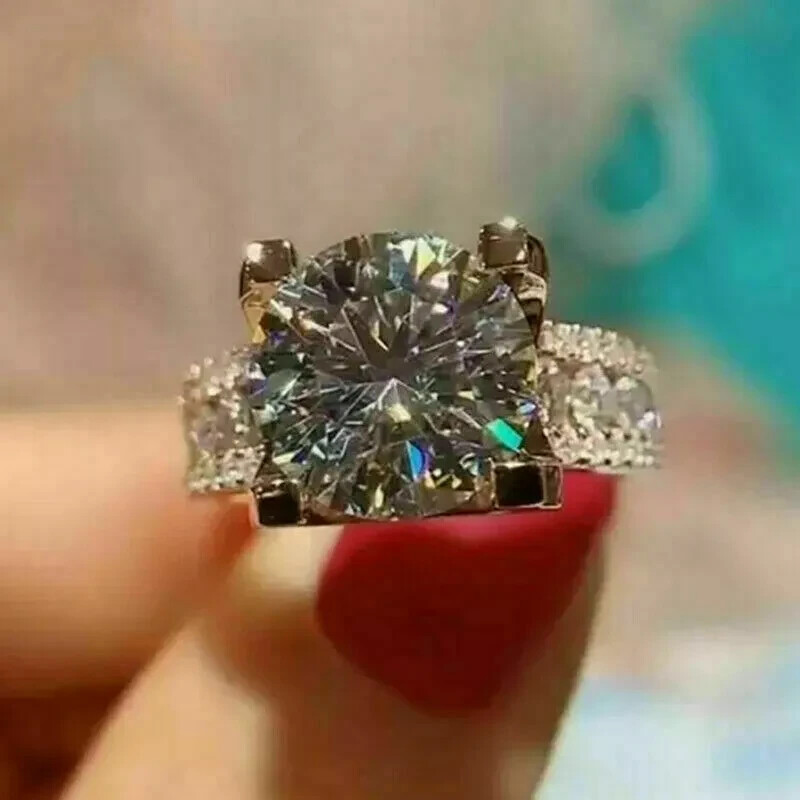 2.30Ct Lab Created Round Diamond Engagement Ring 14K Rose Gold Over
